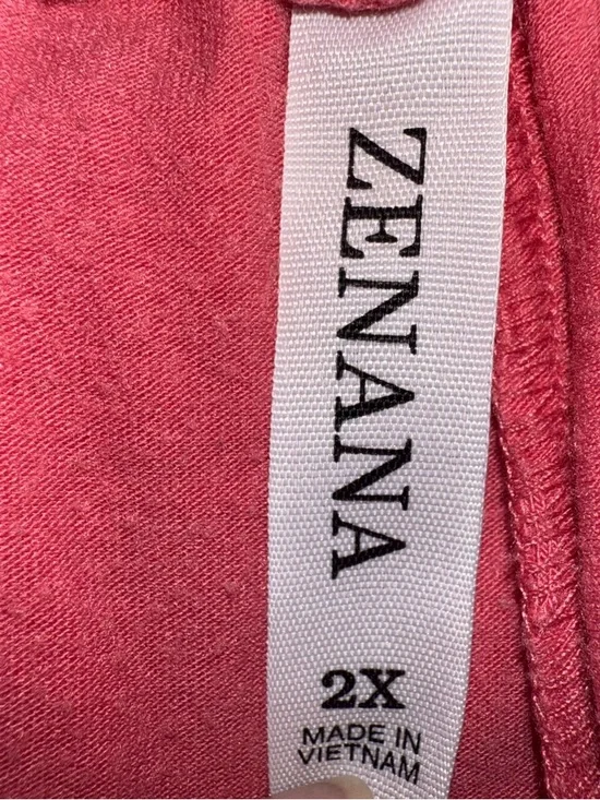 Zenana Outfitters Coral Pink Smocked-Waist Flow Shorts - Picture 3 of 4